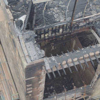 Drone footage reveals damage to Glasgow School of Art as investigation into fire begins