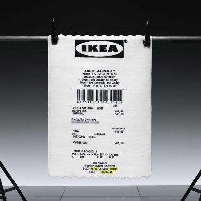 Virgil Abloh adds giant receipt rug to upcoming IKEA collection