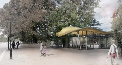 Serpentine cafe by Mizzi Studio