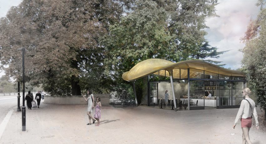 Serpentine cafe by Mizzi Studio
