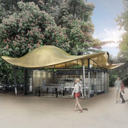 Serpentine cafe by Mizzi Studio