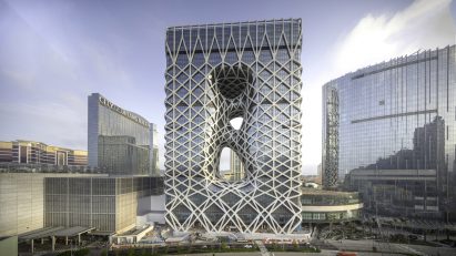 Morpheus hotel by Zaha Hadid Architects, photo by Ivan Dupont