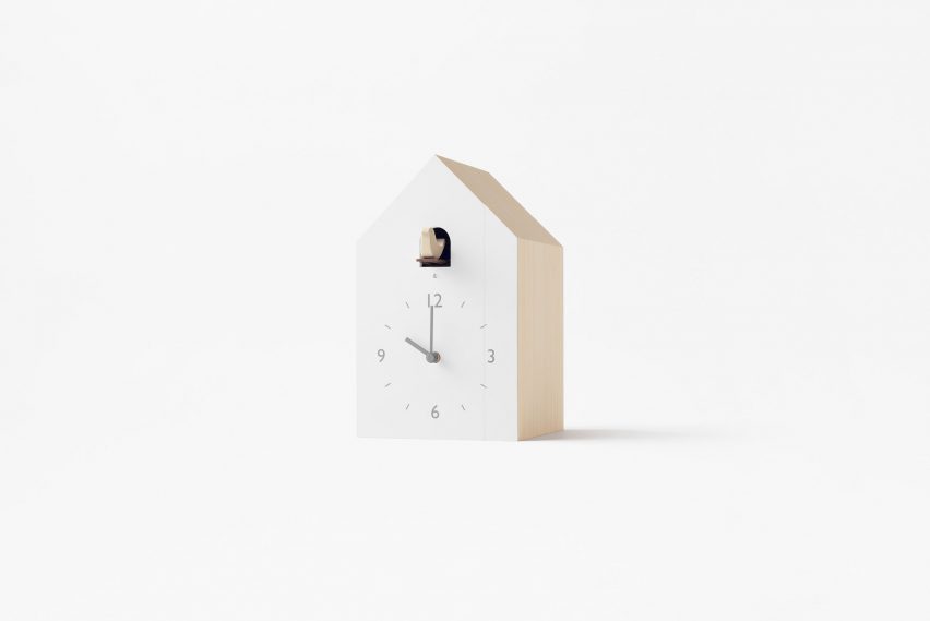 Nendo designs collection of unconventional cuckoo clocks