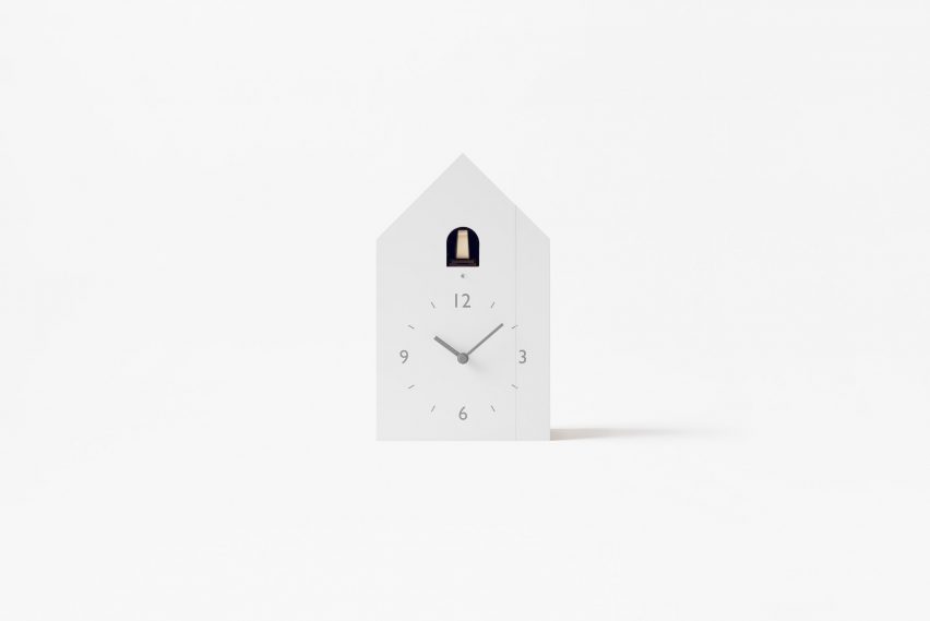 Nendo designs collection of unconventional cuckoo clocks
