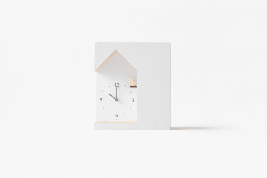 Nendo designs collection of unconventional cuckoo clocks