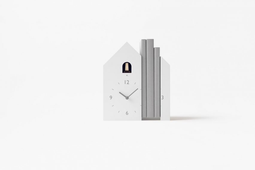 Nendo designs collection of unconventional cuckoo clocks