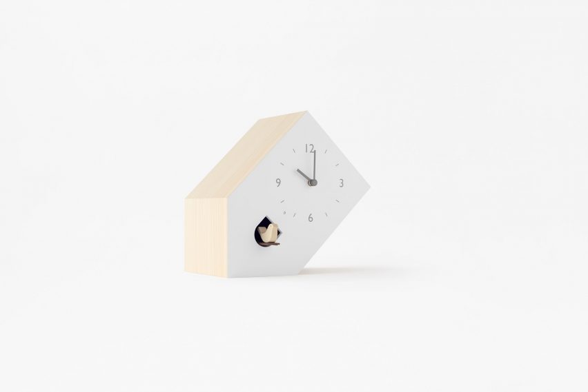 Nendo designs collection of unconventional cuckoo clocks