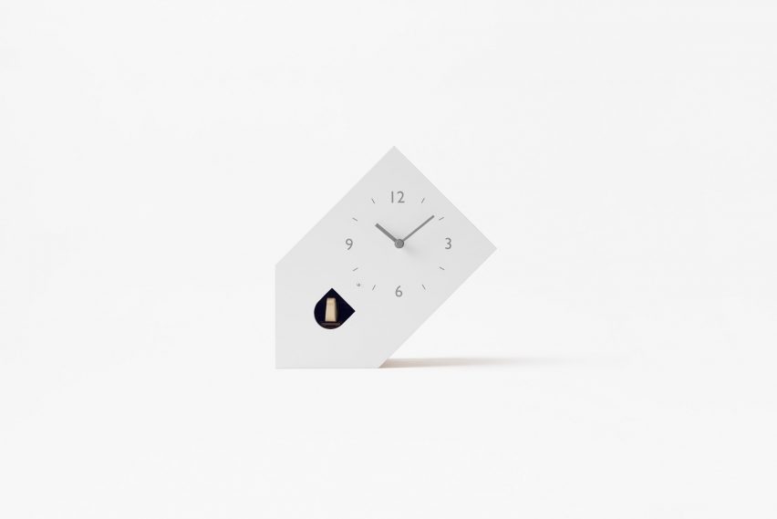 Nendo designs collection of unconventional cuckoo clocks