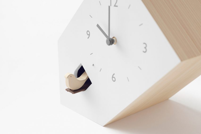 Nendo designs collection of unconventional cuckoo clocks