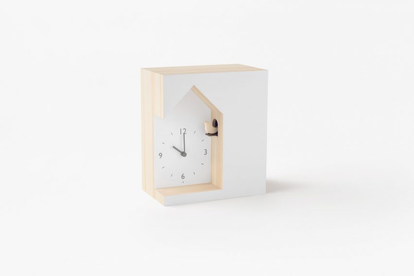 Nendo designs collection of unconventional cuckoo clocks