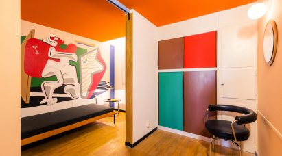 Le Corbusier's interior realised by Philipp Mohr at Unité d'Habitation in Berlin