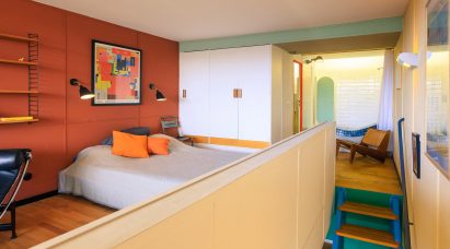Le Corbusier's interior realised by Philipp Mohr at Unité d'Habitation in Berlin