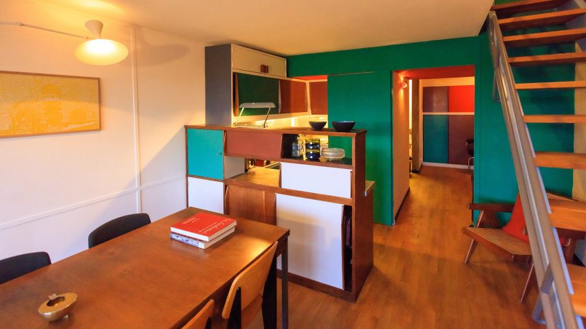 Le Corbusier’s interior realised by Philipp Mohr at Unité d’Habitation in Berlin