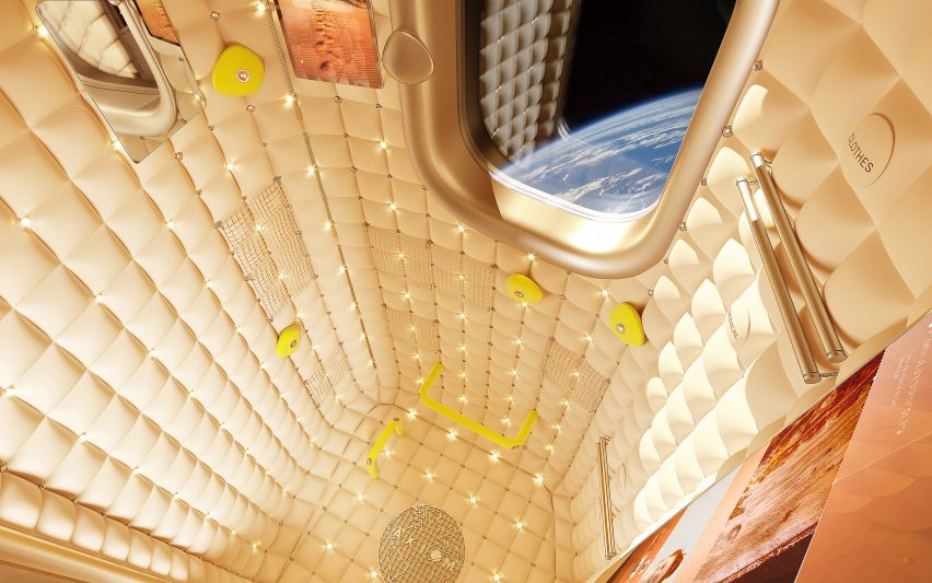 Philippe Starck designs habitation module interior for Axiom’s space tourism program