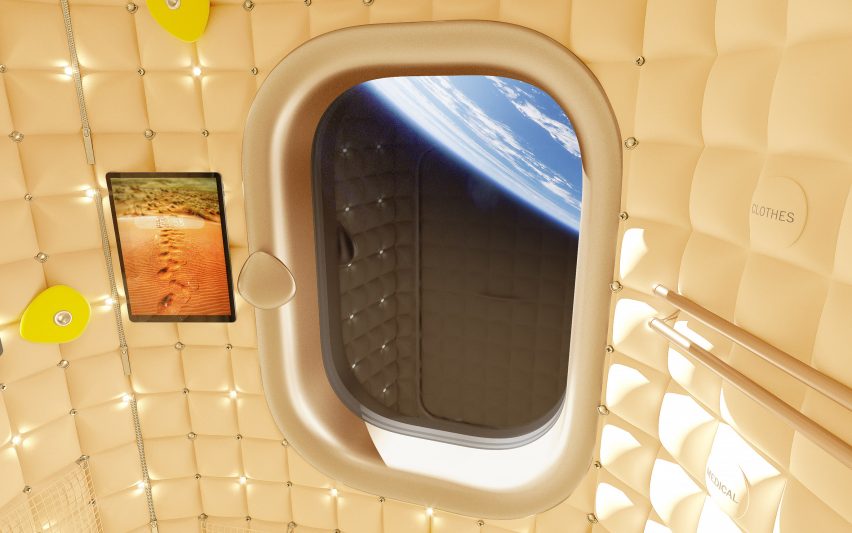 Philippe Starck designs habitation module interior for Axiom’s space tourism program