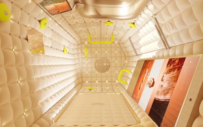 Philippe Starck designs habitation module interior for Axiom’s space tourism program