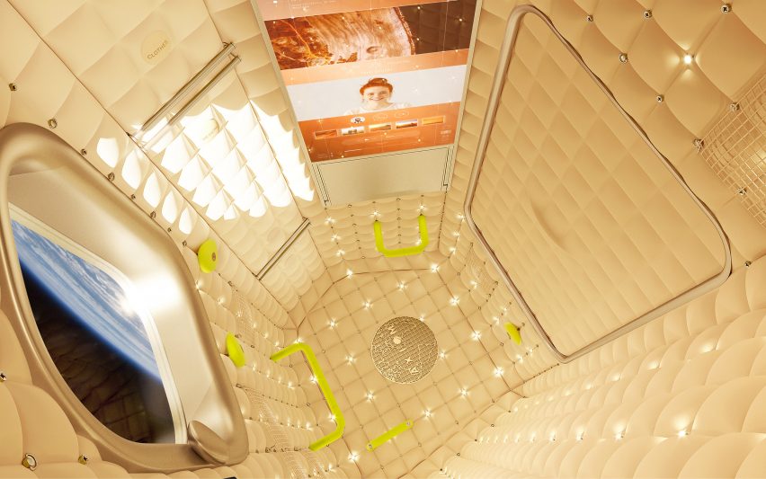 Philippe Starck designs habitation module interior for Axiom’s space tourism program