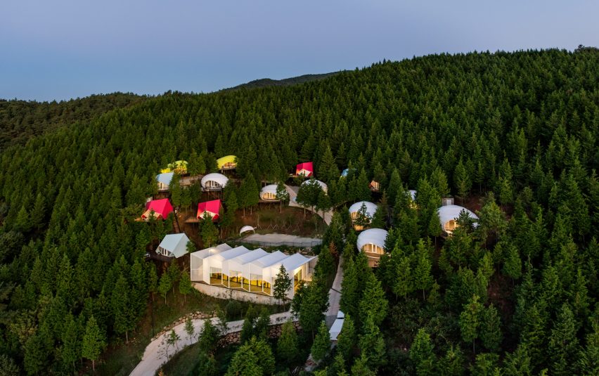 South Korean glamping resort offers holidaymakers a touch of “minimalist luxury”