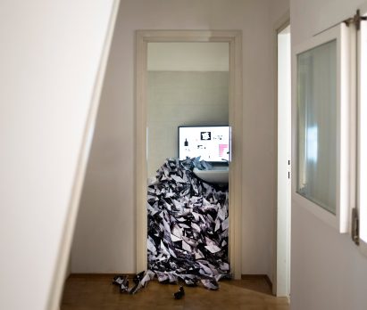 Unfolding Pavilion at Venice Architecture Biennale sees derelict 1980s flat transformed back into a family home