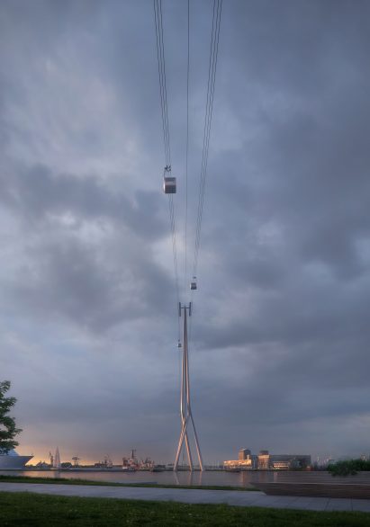 UNStudio reveals designs for Amsterdam cable car