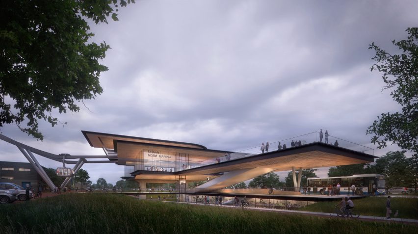 UNStudio reveals designs for Amsterdam cable car