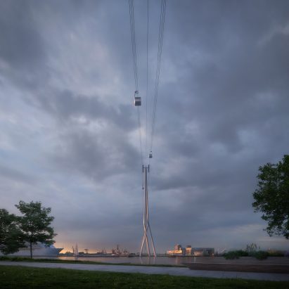UNStudio reveals designs for Amsterdam cable car