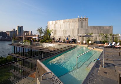 The 1 Hotel Brooklyn Bridge, designed by Marvel Architects, has been nominated in seven categories at the AHEAD Americas Awards 2018