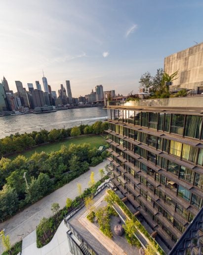The 1 Hotel Brooklyn Bridge, designed by Marvel Architects, has been nominated in seven categories at the AHEAD Americas Awards 2018