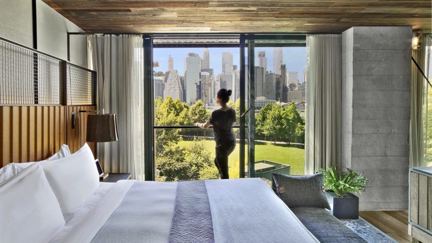 The 1 Hotel Brooklyn Bridge, designed by Marvel Architects, has been nominated in seven categories at the AHEAD Americas Awards 2018