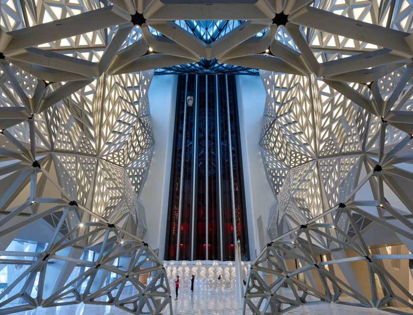 Morpheus hotel by Zaha Hadid Architects, photo by Virgile Simon Bertrand