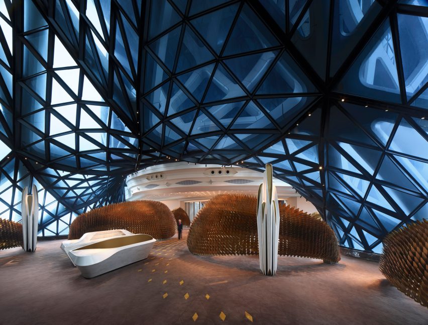Morpheus hotel by Zaha Hadid Architects, photo by Virgile Simon Bertrand