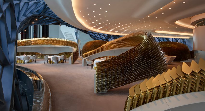 Morpheus hotel by Zaha Hadid Architects, photo by Virgile Simon Bertrand