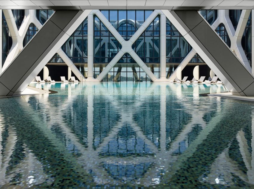 Morpheus hotel by Zaha Hadid Architects, photo by Virgile Simon Bertrand