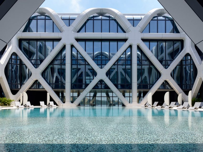 Morpheus hotel by Zaha Hadid Architects, photo by Virgile Simon Bertrand
