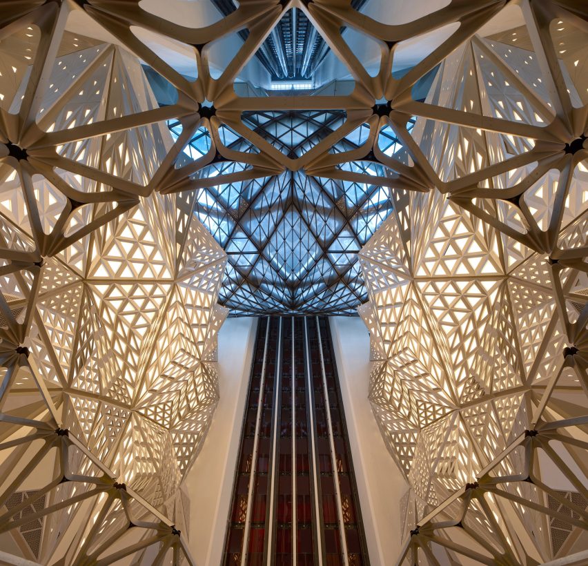 Morpheus hotel by Zaha Hadid Architects, photo by Virgile Simon Bertrand