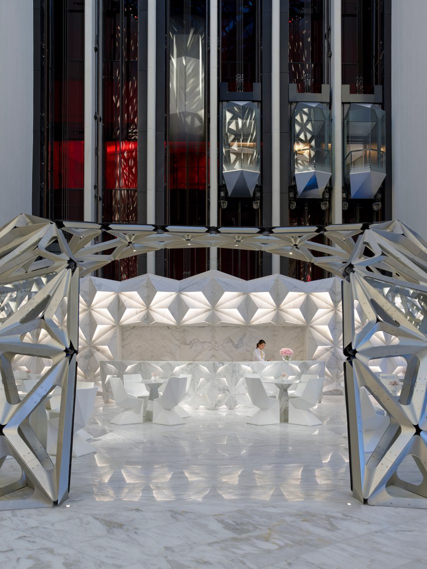 Morpheus hotel by Zaha Hadid Architects, photo by Virgile Simon Bertrand
