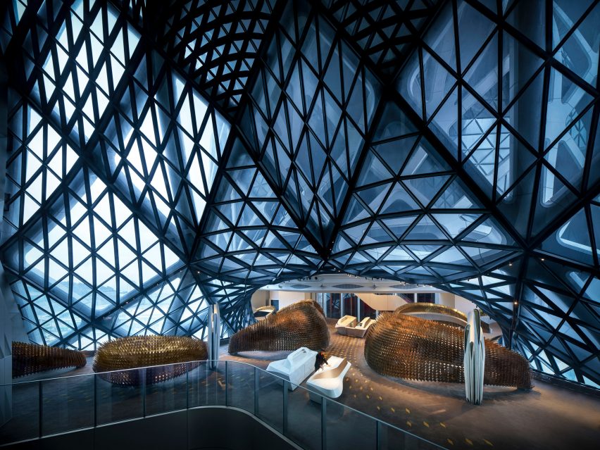 Morpheus hotel by Zaha Hadid Architects, photo by Virgile Simon Bertrand