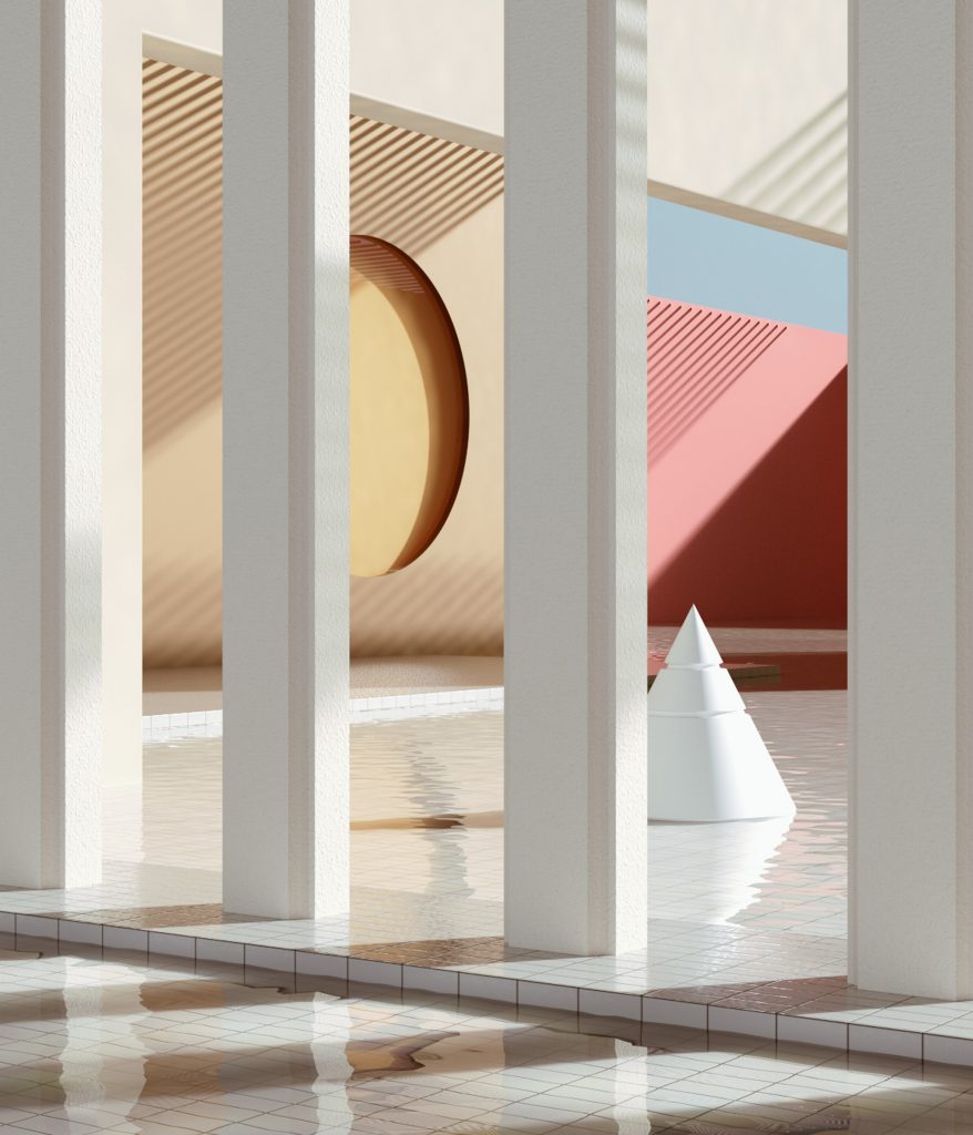 Digital rendering artist Alexis Christodoulou creates dream-like architectural spaces