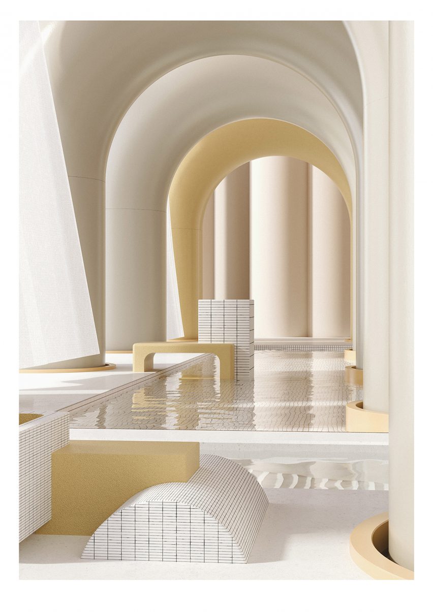Digital rendering artist Alexis Christodoulou creates dream-like architectural spaces