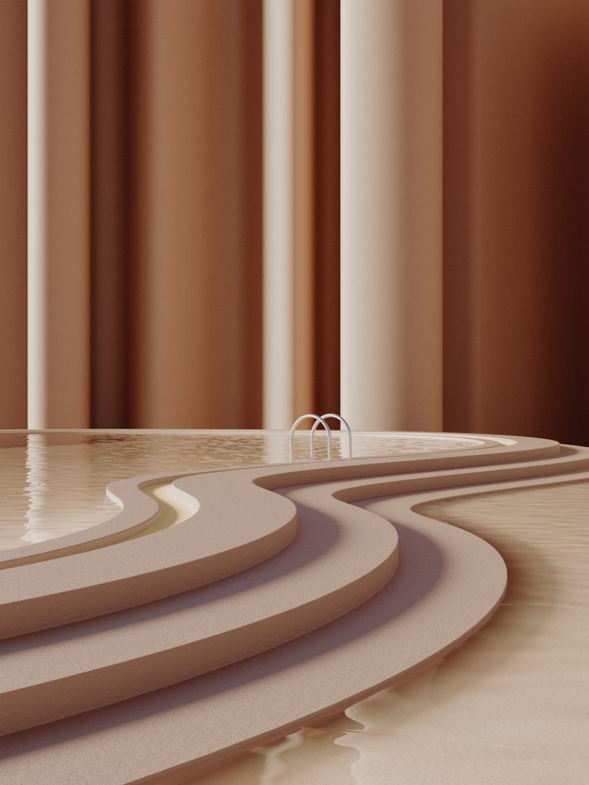 Digital rendering artist Alexis Christodoulou creates dream-like architectural spaces