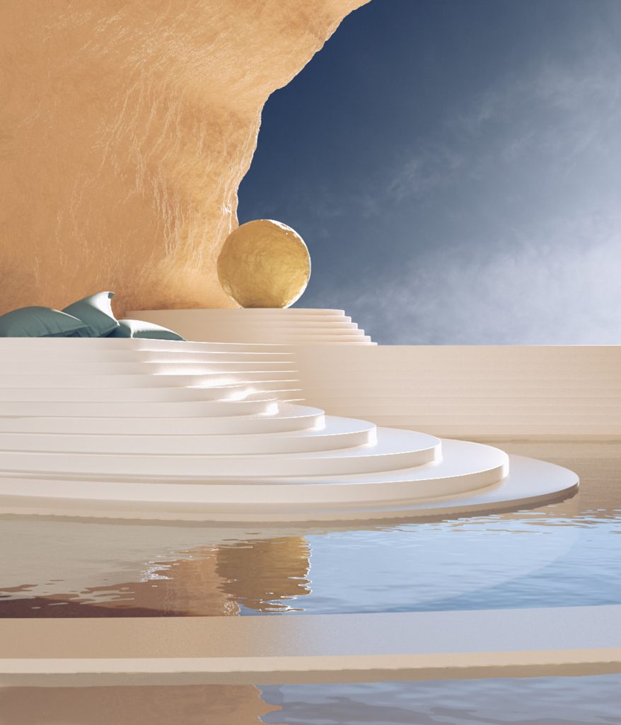Digital rendering artist Alexis Christodoulou creates dream-like architectural spaces