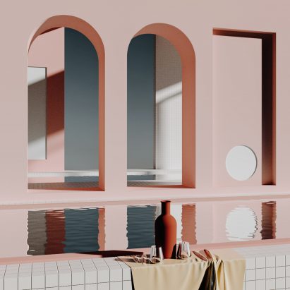 Digital rendering artist Alexis Christodoulou creates dream-like architectural spaces