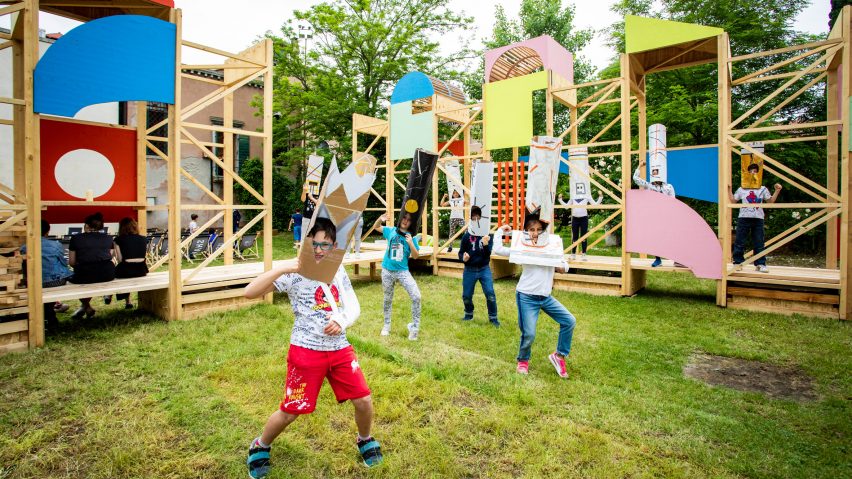 Baxendale Venice Biennale installation, photo by Basharat Khan