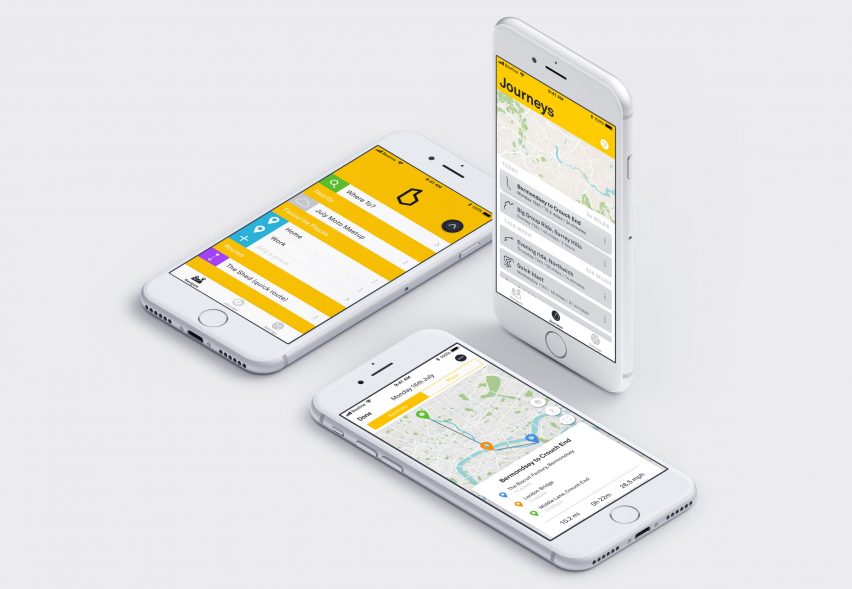 Beeline's minimal navigation device directs motorcyclists with a single arrow