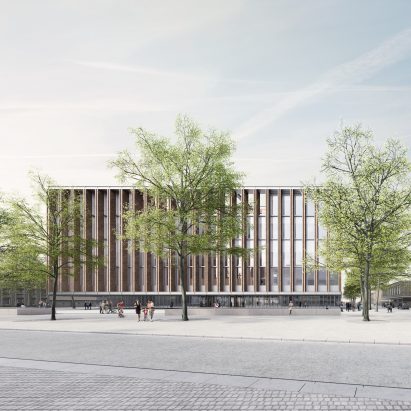 Eduardo Souto de Moura and Meta design Bruges exhibition hall