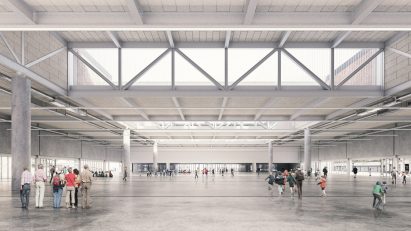 Eduardo Souto de Moura and Meta design Bruges exhibition hall
