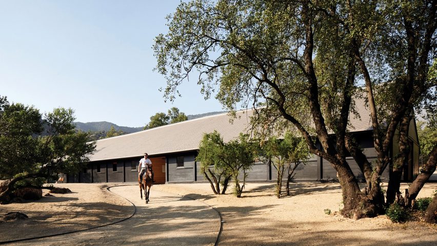 Elongated skylight illuminates stables in Chile by Matias Zegers Architects