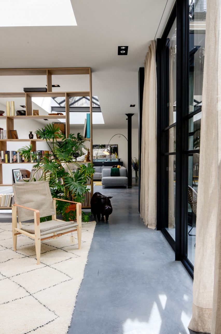 Standard Studio use patio and skylights to funnel light into Amsterdam loft