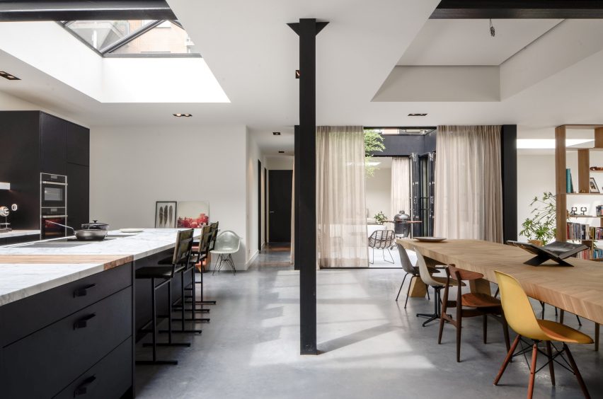 Standard Studio use patio and skylights to funnel light into Amsterdam loft