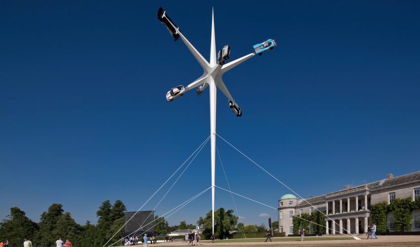 Goodwood Festival of Speed sculpture by Gerry Judah celebrates 70 years of Porsche production